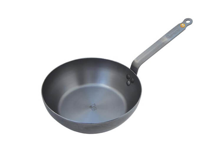 Poêle paysanne bord haut De Buyer Minéral B Element en fer 28cm