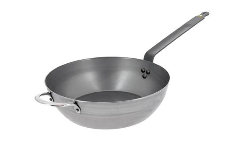Poêle paysanne bord haut De Buyer Minéral B Element en fer 32cm