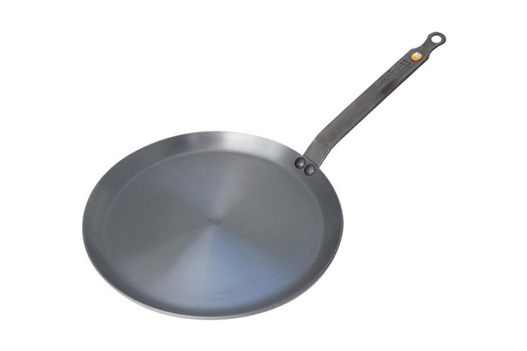 Po&ecirc;le &agrave; cr&ecirc;pes De Buyer Min&eacute;ral B Element en fer 24cm