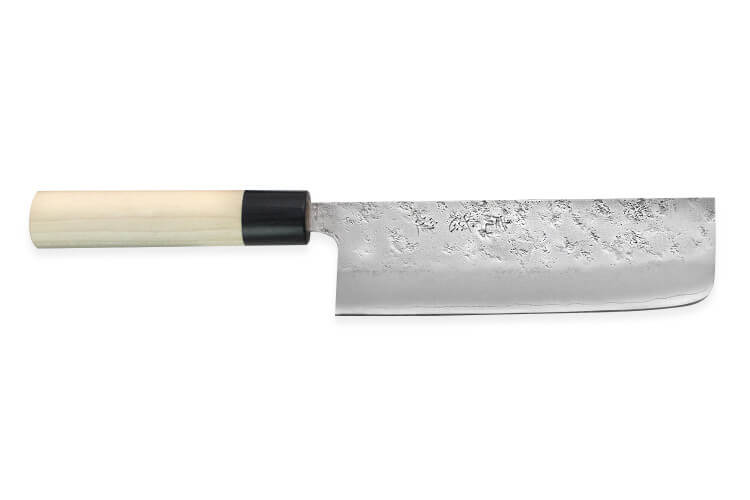 Couteau nakiri japonais artisanal Wusaki Yoshi G3 honoki 16,5cm