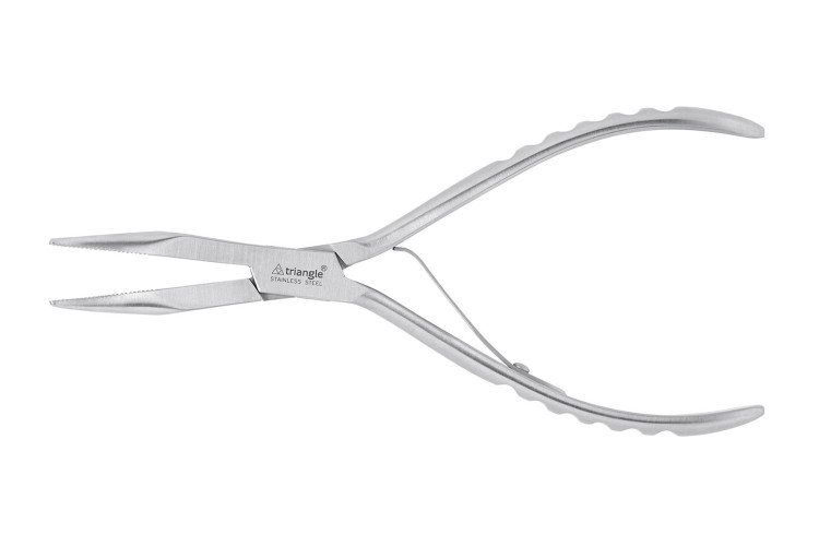 Pince &agrave; ar&ecirc;tes coud&eacute;e Triangle acier inox 20cm