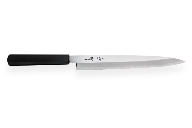 Couteau yanagiba japonais artisanal Kagekiyo Suri Urushi 24cm