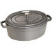 Cocotte STAUB ovale en fonte émaillée gris graphite