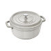 Cocotte STAUB ronde en fonte émaillée truffe blanche
