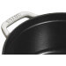 Cocotte STAUB ronde en fonte émaillée truffe blanche