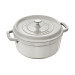 Cocotte STAUB ronde en fonte émaillée truffe blanche