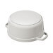 Cocotte STAUB ronde en fonte émaillée truffe blanche