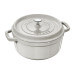 Cocotte STAUB ronde en fonte émaillée truffe blanche