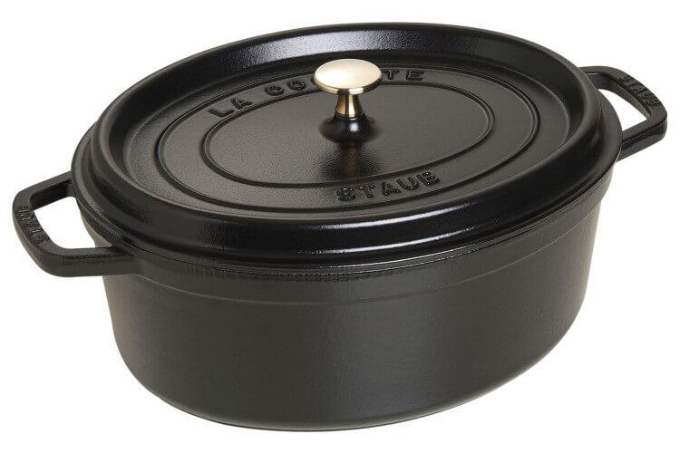 Cocotte STAUB ovale en fonte émaillée noir