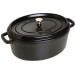 Cocotte STAUB ovale en fonte émaillée noir