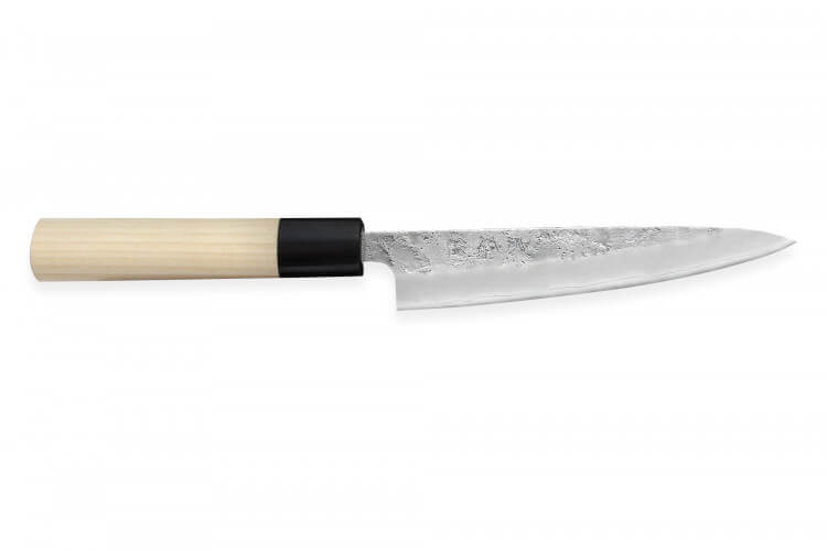 Couteau universel japonais artisanal Wusaki Yoshi G3 honoki 14cm