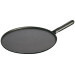 Crêpière en fonte émaillée noire STAUB 30cm + spatule et répartiteur en bois