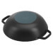 Wok en fonte Staub 30cm avec couvercle en verre + grille