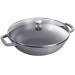 Wok en fonte Staub 30cm avec couvercle en verre + grille