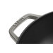 Wok en fonte Staub 30cm avec couvercle en verre + grille