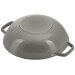 Wok en fonte Staub 30cm avec couvercle en verre + grille