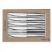 Coffret 6 couteaux à steak dentelés LOU LAGUIOLE Jet tout inox