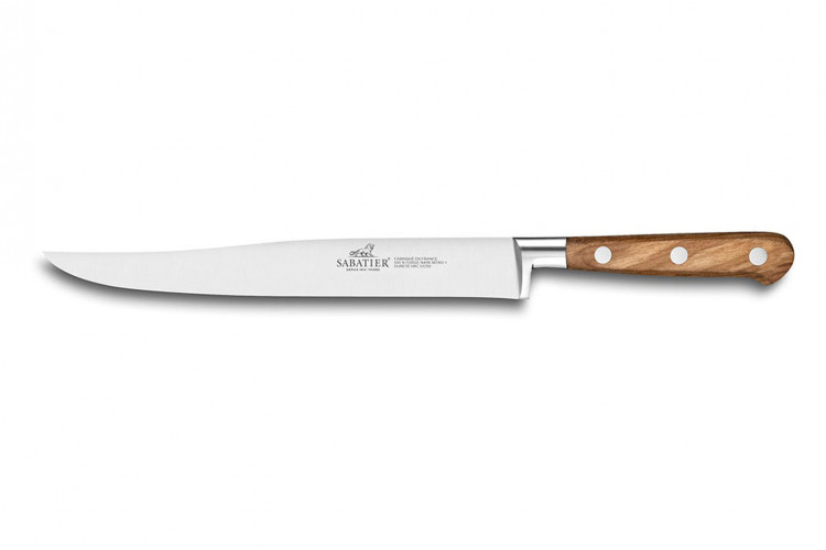 Couteau &agrave; d&eacute;couper Yatagan Sabatier Proven&ccedil;ao 100% forg&eacute; 20cm manche en olivier