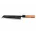 Couteau Kiritsuke japonais artisanal Moritaka Aogami 2 Steel carbone manche cerisier