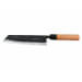 Couteau Kiritsuke japonais artisanal Moritaka Aogami 2 Steel carbone manche cerisier