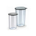 Set de 2 gobelets gradués 400ml et 600ml pour mixeur Bamix + couvercles
