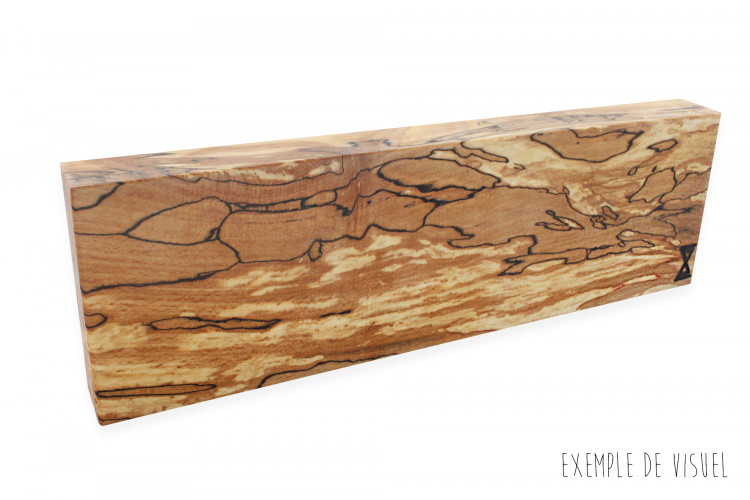 Barre aimant&eacute;e artisanale Essences Creations 30cm en h&ecirc;tre et r&eacute;sine - 3 places