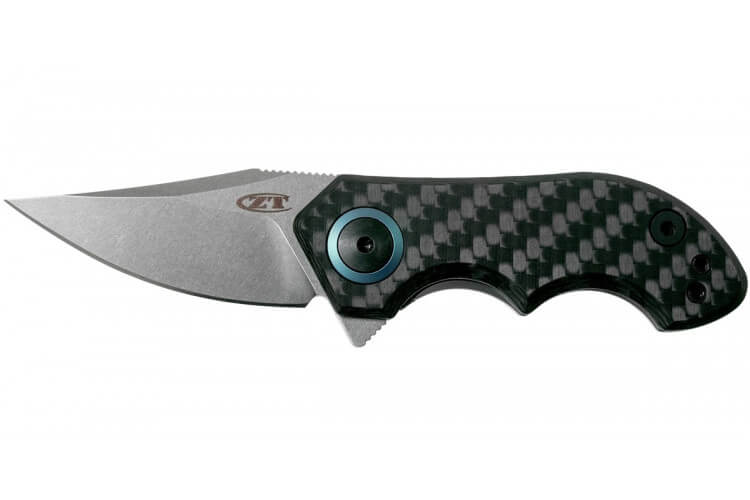 Couteau pliant Zero Tolerance ZT0022 manche carbone titanium 7,5cm