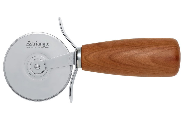 Roulette &agrave; pizza Triangle manche bois + coffret