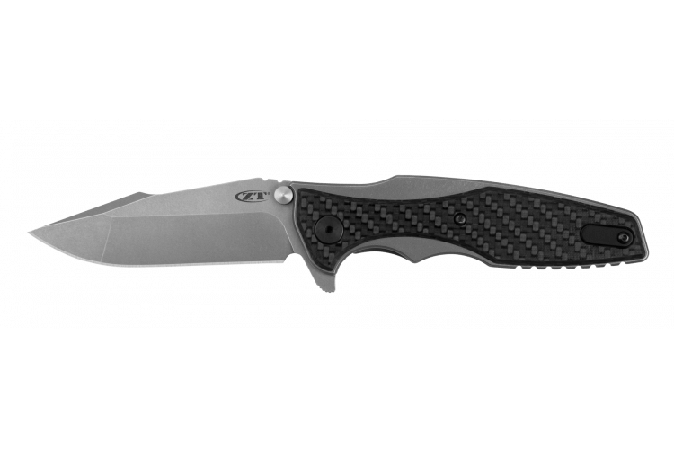 Couteau pliant Zero Tolerance ZT0393GLCF manche fibre de carbone phosphorescente et titane 12,1cm