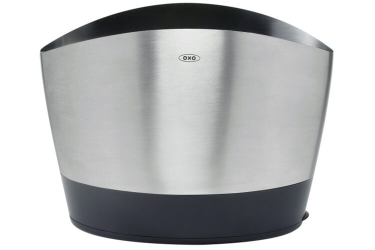Pot à ustensiles en inox brossé OXO