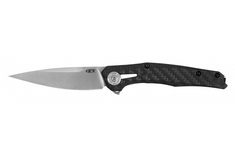 Couteau pliant Zero Tolerance ZT0707 manche fibre de carbone et titanium noir 11,7cm