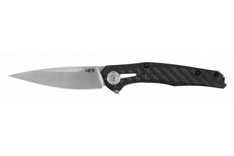 Couteau pliant Zero Tolerance ZT0707 manche fibre de carbone et titanium noir 11,7cm