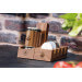 Socle de rangement pour 4 disques d'affûtage de rechange HORL® en noyer