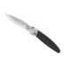 Couteau pliant K2.13M manche inox décor imprimé 3D rayures 11,5cm