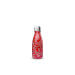 Bouteille isotherme Qwetch Fleurs rouge
