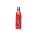 Bouteille isotherme Qwetch Fleurs rouge