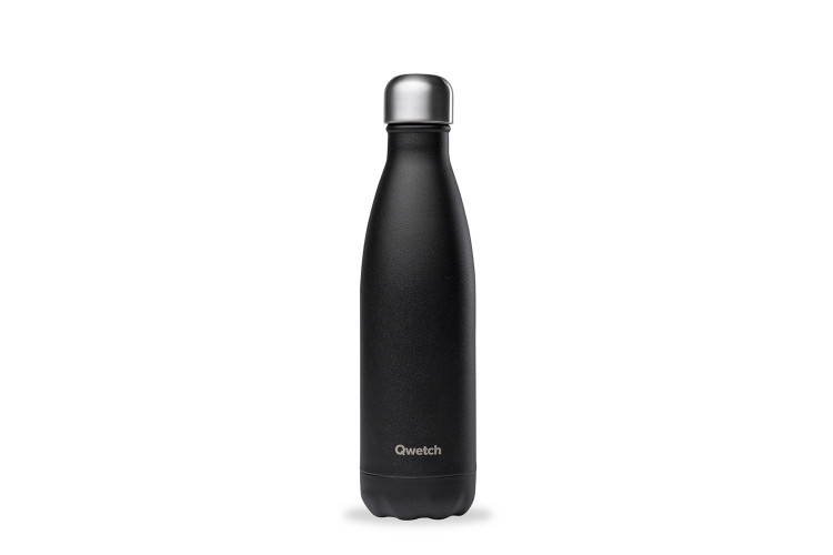 Bouteille isotherme Qwetch noir matt