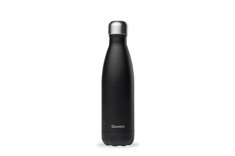 Bouteille isotherme Qwetch noir matt
