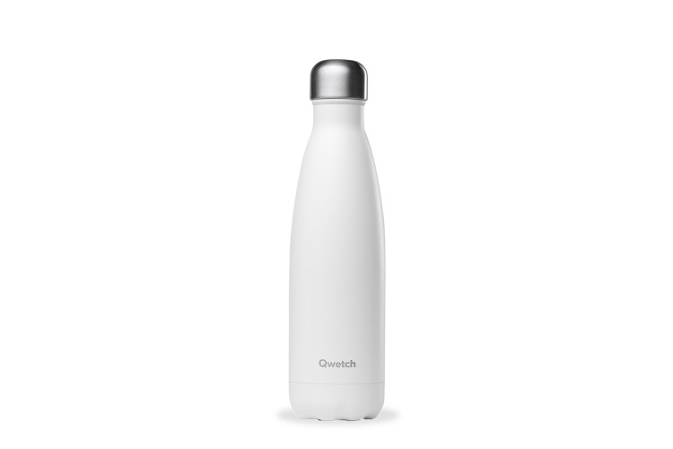 Bouteille isotherme Qwetch blanc matt