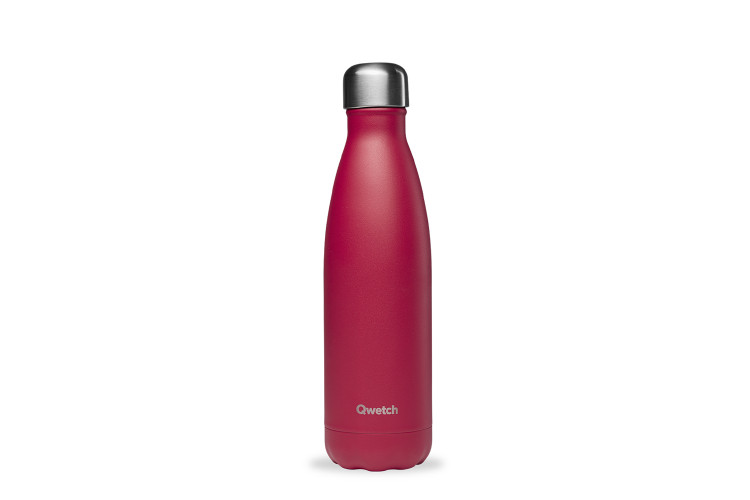 Bouteille isotherme Qwetch Matt framboise