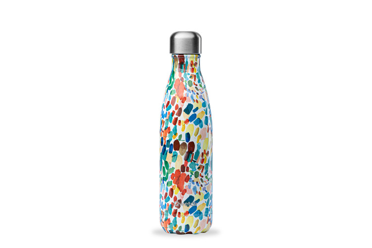 Bouteille isotherme Qwetch Arty Bleu Tango by Lou Ripoll