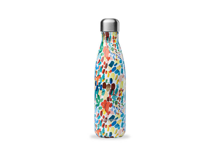 Bouteille isotherme Qwetch Arty Bleu Tango by Lou Ripoll