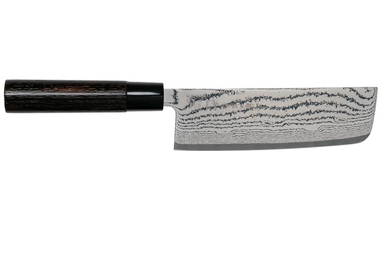 Couteau nakiri Tojiro Shippu Black damas lame 16,5cm