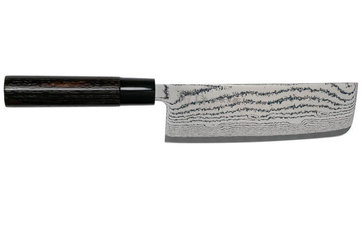 Couteau nakiri Tojiro Shippu Black damas lame 16,5cm