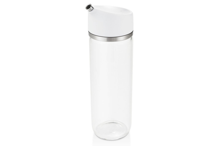 Huilier / vinaigrier OXO en verre avec bec verseur anti goutte