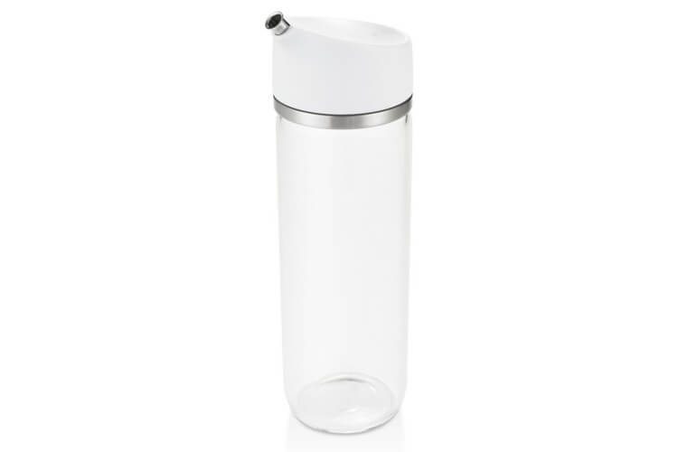 Huilier / vinaigrier OXO en verre avec bec verseur anti goutte