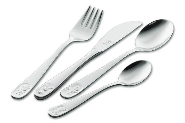 Couverts enfants gravés Zwilling Bino en acier inox