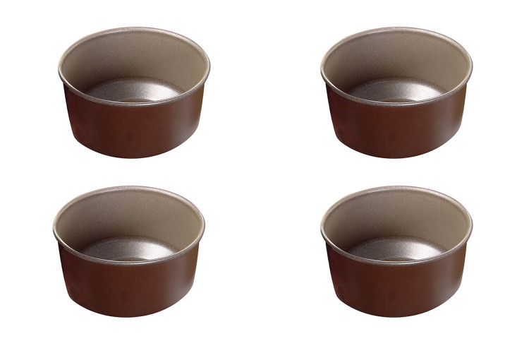 Set 4 moules &agrave; souffl&eacute;s individuels Gobel diam&egrave;tre 8cm