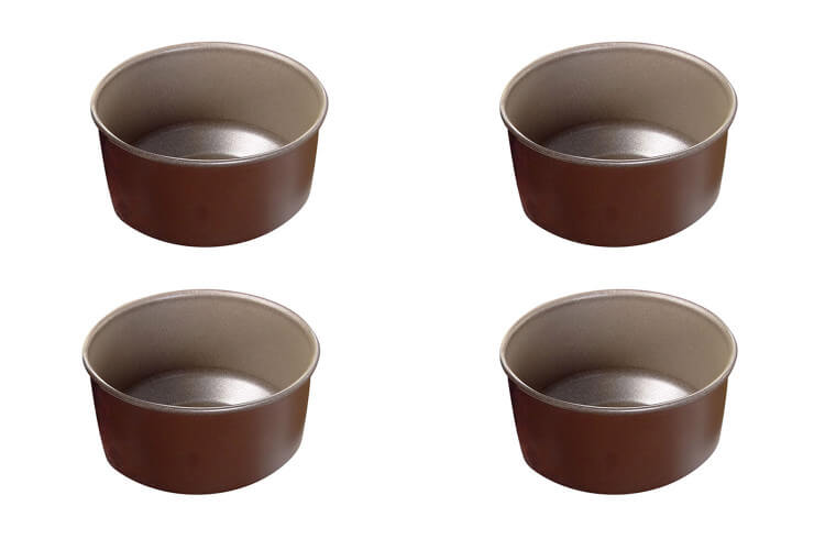 Set 4 moules à soufflés individuels Gobel diamètre 8cm