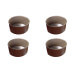 Set 4 moules à soufflés individuels Gobel diamètre 8cm